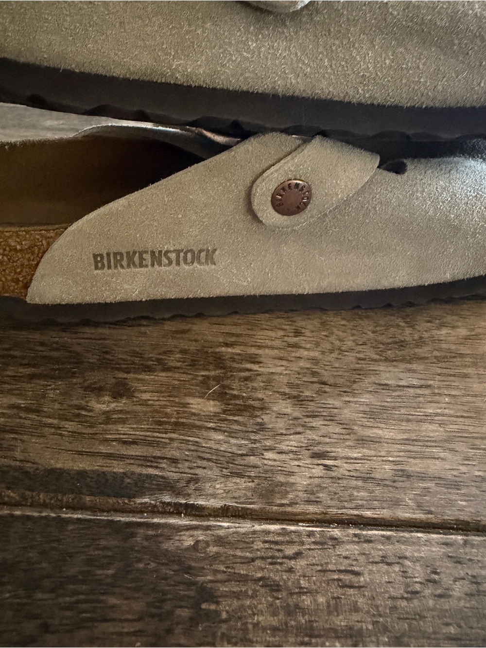 Woman’s Birkenstock Suede Clog Mules in Light Taupe - Picture 5 of 5